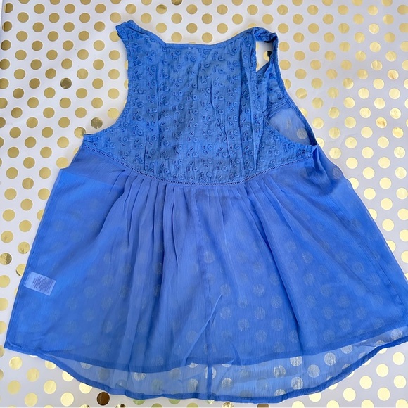 SO Vibrant Blue Embroidered Tank - Picture 3 of 3